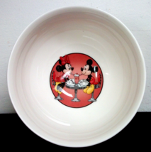Lenox Disney Mickey and Minnie Mouse &#39;Soda Shop Sweethearts&#39; Soup/Cereal Bowl - £7.86 GBP