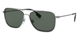 Burberry BE3112 100371 Sunglasses Gunmetal Frame Green Lens 59mm - £135.57 GBP