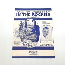Vintage Sheet Music 1929 When It&#39;s Springtime In the Rockies Piano Voice Ukulele - £11.11 GBP