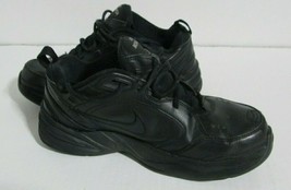 Nike Mens Air Monarch IV Training Shoes Black 416355-001 Low Top Leather US 8.5 - £23.86 GBP