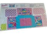  Barbie &quot;Fold and Go&quot; Fabric Panel Bedroom Sewing Sew, Uncut  - $10.67