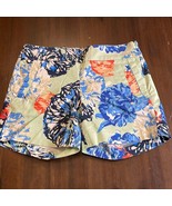 J. Crew Chino Stretch Floral Shorts Women’s Size 00 Mint Green Blue Floral - $202.37 MXN