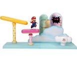 Cloud World Diorama Set With 2.5&quot; Running Mario Action Figure - $34.99