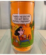 Vintage McDonalds Peanuts Camp Snoopy Collection Beverage Glass - $13.56 CAD