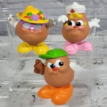 Vintage 80s Mr Potato Head Spuds  Spud Kids Figures Lot Of 3 Baseball Nurse 1986 - £31.60 GBP