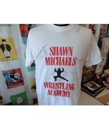 Vintage BAT2 Shawn Michaels Wrestling Academy Lita WWF WWE signed T Shirt M - £54,493.69 GBP