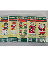 Vintage Christmas Yard Art Do It Yourself DIY Kit Lot of 5 Snowman Mice ... - $29.95