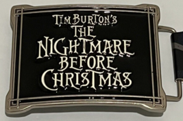 Tim Burton&#39;s The Nightmare Before Christmas Metal Belt Buckle Enamel Disney - $13.98