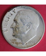 1959 Silver Proof Roosevelt Dime Exact Coin Shown  24 - $14.24