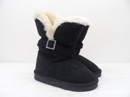 Northside Girl&#39;s Buckle Bootie Boots Black Size 6 - £22.25 GBP