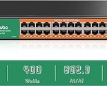 24 Port Gigabit Poe Switch With 2 Uplink Gigabit Ethernet Ports, 400W, U... - $327.99
