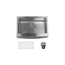 Miseno 30 in. Farmhouse Single Basin Stainless Steel Kitchen Sink with A... - $562.75