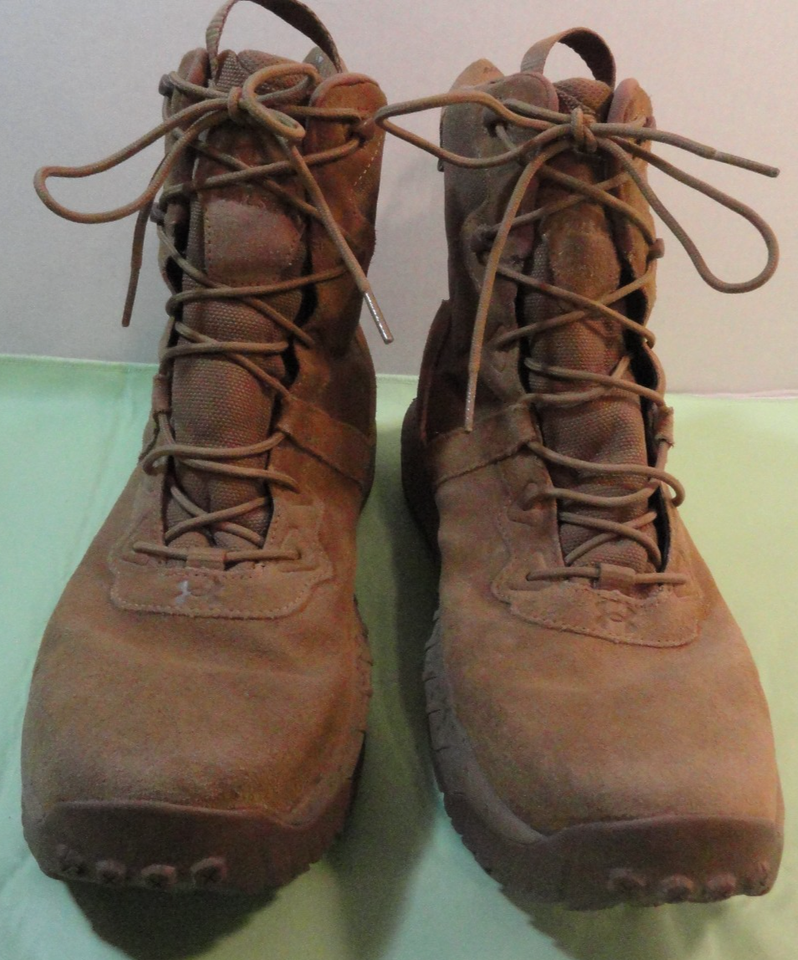 UNDER ARMOUR 12 VELSETZ TAN BOOTS SLIP AND OIL RESISTANT ULTRALITE ORTHO... - $54.80