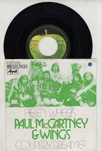 Paul Mccartney Wings Helen Wheels/Country Dreamer 1973 Germany Single Beatles - £12.10 GBP
