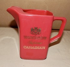One Whiskey Or Water Pitcher Windsor Supreme Canadian Red Plastic Rare 240G - £5.00 GBP