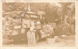 Hawai RPPC Postcard Native Vegetable Wagon Hawaiian Islandsi Old Auto K31 - £7.25 GBP