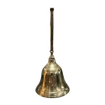 Vintage Brass Handheld Teachers 5.5” Bell with Decorative Markings - $9.89