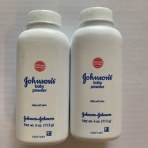 Johnson&#39;s Baby Powder Original Formula 4 Oz Travel Size - Lot of 2 - £43.02 GBP