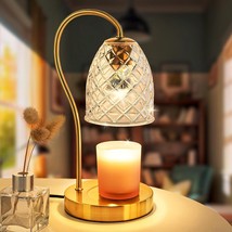 Candle Warmer Lamp with Dimmer Elegant Bedroom Decor Includes 2 Bulbs Compatible - $60.54