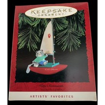 Hallmark Vintage Retired Collectors Keepsake Ornament Kitty&#39;s Catamaran Nib - £13.67 GBP