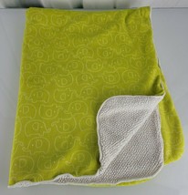Carter’s Just One You Baby Blanket Lime Green With Elephants White Sherp... - $235.97 MXN