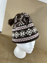 Turtle Fur One Size Brown Nordic Snowflake Wool Tassel Knit Beanie Ski C... - $14.85