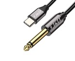 J&amp;D USB-C to 6.35mm 1/4 inch TS Audio Cable, Gold Plated USB Type C to 6... - $23.99