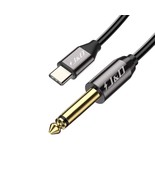 J&amp;D USB-C to 6.35mm 1/4 inch TS Audio Cable, Gold Plated USB Type C to 6... - £18.82 GBP