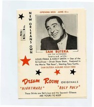 Dream Room Dance Lounge AD Mailer Bourbon Street New Orleans Louisiana 1950&#39;s - $116.82