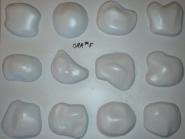 #OOR-05 River Rock Molds 12 Make 100s of Cement Stones For Walls For Pennies Ea. - £79.45 GBP