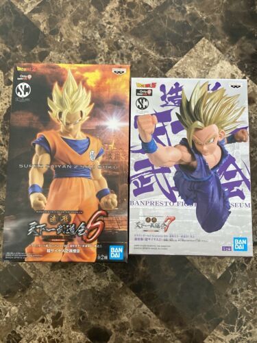 Son Goku Super Saiyan 2 Statue Dragon Ball  Z And Gohan Statue Exclusive Bandai - $69.29