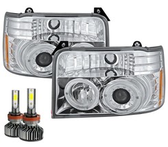 FLEETWOOD FLAIR 1999 2000 2001 CHROME PROJECTOR HEADLIGHTS HEAD LAMPS LE... - $321.75