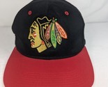Vintage Sports Specialties Chicago Blackhawks Snapback Hat NHL Hockey Bl... - $39.99
