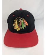 Vintage Sports Specialties Chicago Blackhawks Snapback Hat NHL Hockey Bl... - $39.99