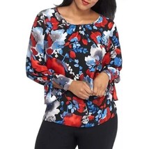 NWT Womens Plus Size 1X The Limited Floral Printed Bell Sleeve Blouse Top - $28.41