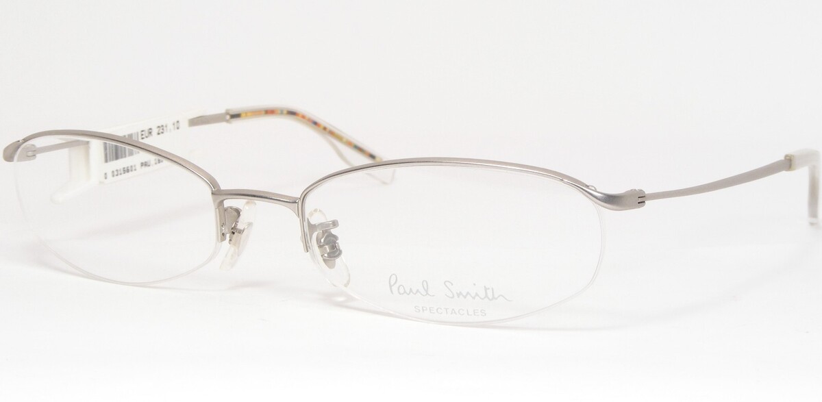 Paul Smith PS-165 Ss Silber Einzigartig Selten Brille Rahmen 49-17-135 J... - $194.54