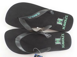 Kam Kasuals Inc. Unisex University Of Hawaii Flip Flops Sz S Black Slippers Nwd - £2.98 GBP