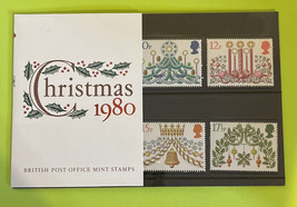 1980 GREAT BRITAIN: Set of 5 - Christmas Issue Mint Presentation Set - £11.00 GBP