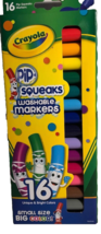 Crayola Broad Tip 16 Markers Pip-Squeaks  Washable Markers   - - £5.53 GBP