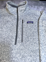 Patagonia Better Sweater Mens XL Grey Zip Fleece Pullover Fleece Lined - £41.89 GBP