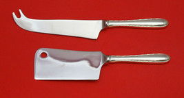 Silver Flutes By Towle Sterling Silver Cheese Server Serving Set 2PC Hhws Custom - £89.86 GBP