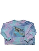 Ariana Grande Tie Dye Crop Top Sweatshirt Festival Clothing - £31.72 GBP