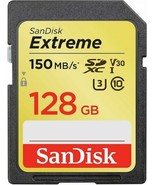 SanDisk Extreme 128GB Class 10 SDXC UHS-I Memory Card - SDSDXV5-128G-GNCIN - $37.31 CAD