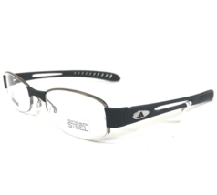 adidas Eyeglasses Frames a881 40 6052 Grey Silver Rectangular Half Rim 50-19-135 - £58.39 GBP