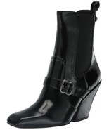 Sam Edelman Suzette Western Boot Black Leather 7.5 Medium - $133.92 CAD