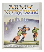 Notre Dame Vs Ejército Noviembre 16 1935 Oficial Juego Programa - £114.17 GBP