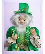 St Patricks Day Irish Lucky Leprechaun Elf Boy Shelf Sitter Doll Home De... - £37.67 GBP