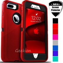 For iPhone 6 7 8 Plus SE 2020 Shockproof Rugged Case Cover + Screen Protector - £23.18 GBP