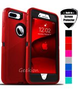 For iPhone 6 7 8 Plus SE 2020 Shockproof Rugged Case Cover + Screen Prot... - £23.11 GBP
