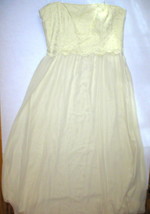New Womens $230 10 NWT Ralph Lauren Dress Evening Gown Yellow Strapless Straps  - £183.13 GBP